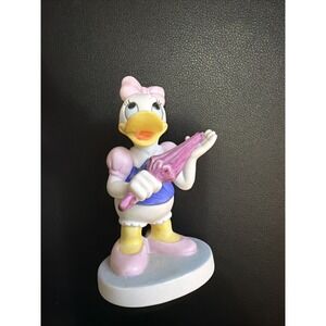 Vintage Daisy Duck Umbrella Walt Disney Productions Figurine Ceramic 80s  UCGC